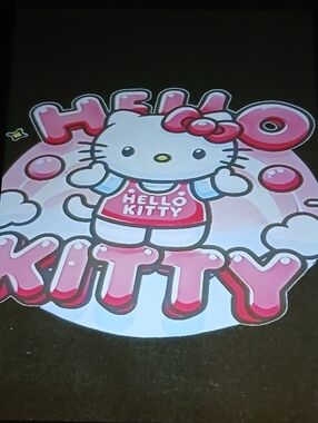 Hello Kitty Pink and White Cartoon Graphic Tee